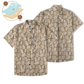 Retro Mid Century Modern Tiki Pattern Hawaii Shirt